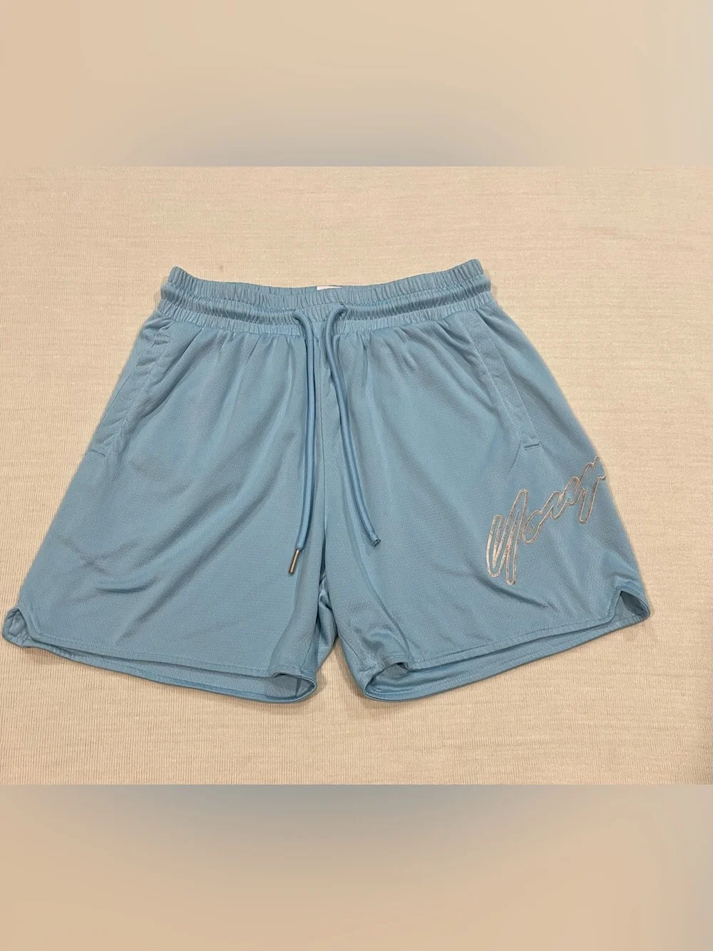 YoungLA 117 Signature Mesh Shorts Baby Blue  Size Large (Run small)